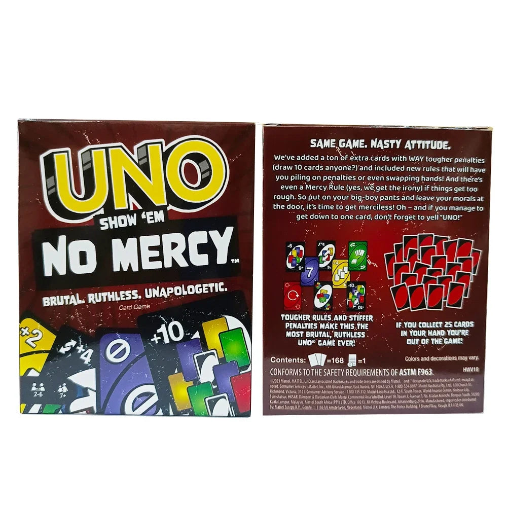 Jeu de cartes UNO - sans pitié