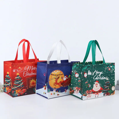 Christmas Gift Bag Santa Claus Snowman Candy Gift Packaging Bag 2024 Merry Christmas Party Home Decor Navidad Noel 2025 New Year