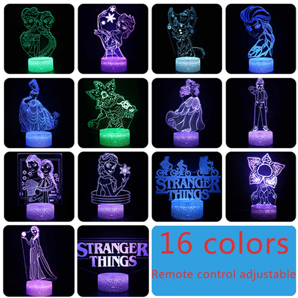 Frozen 3D LED 7 / 16 couleurs