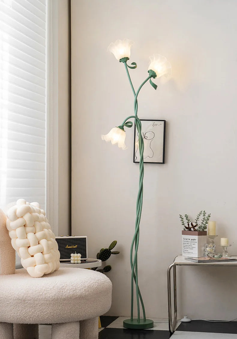 Lampe de table flexible - fleurs