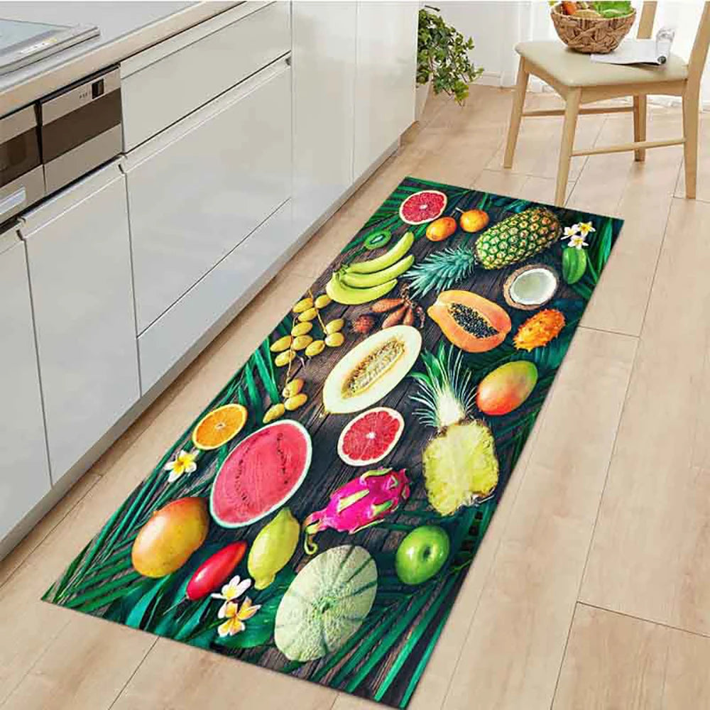 Tapis de sol de cuisine en velours antidérapant et absorbant