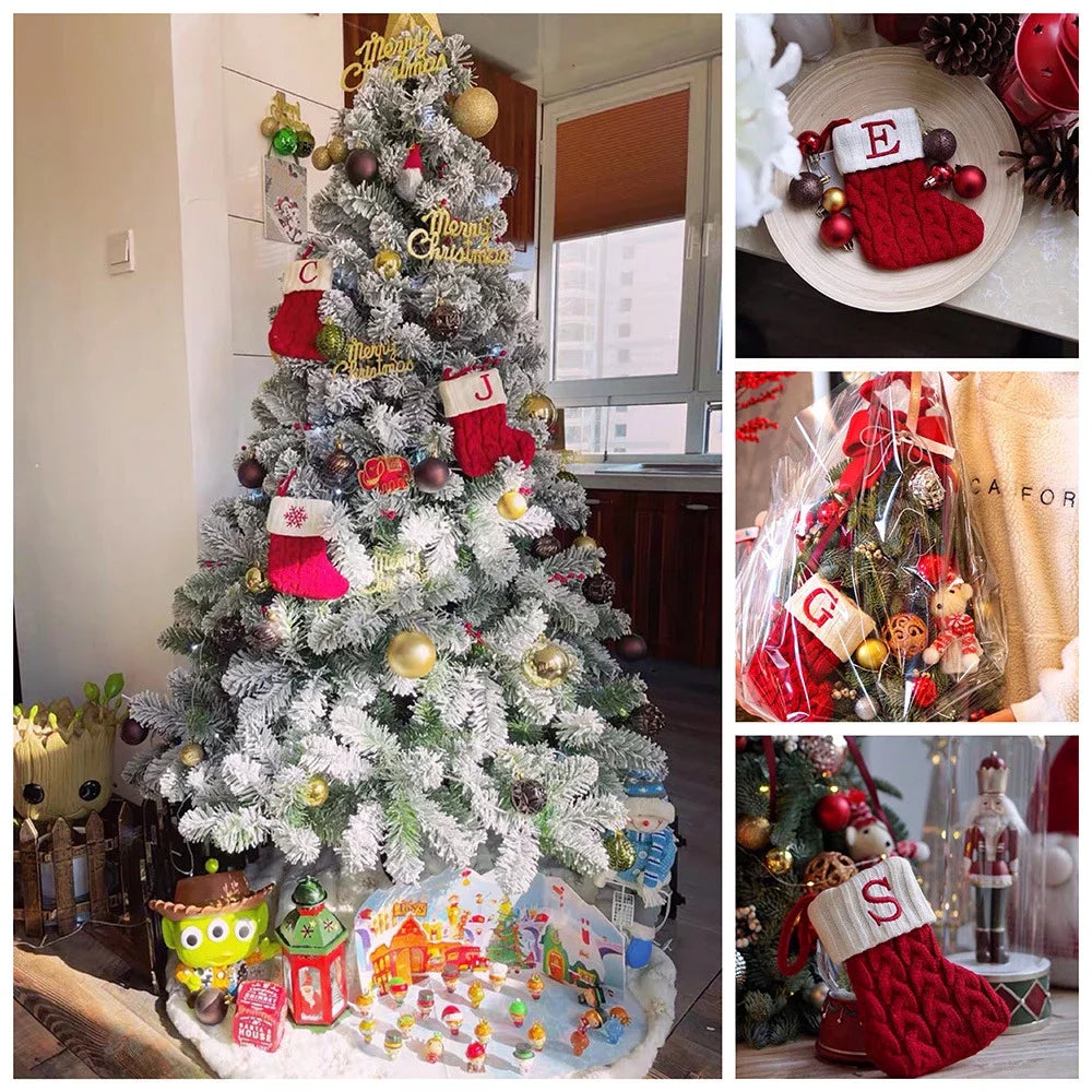 Chaussettes De Noël Lettre, Décoration De Noël