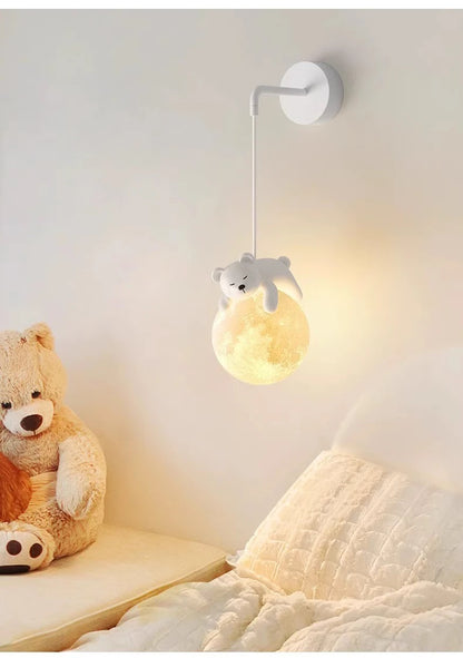 Lustre murale de chambre enfant - ours / lapin