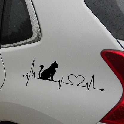 Autocollant de voiture - chat