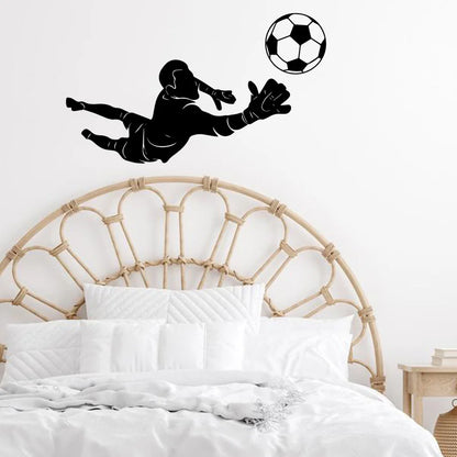 Autocollant mural - football 42x25cm