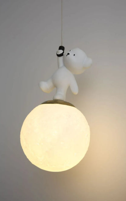 Lustre de chambre enfant - ours / dauphin