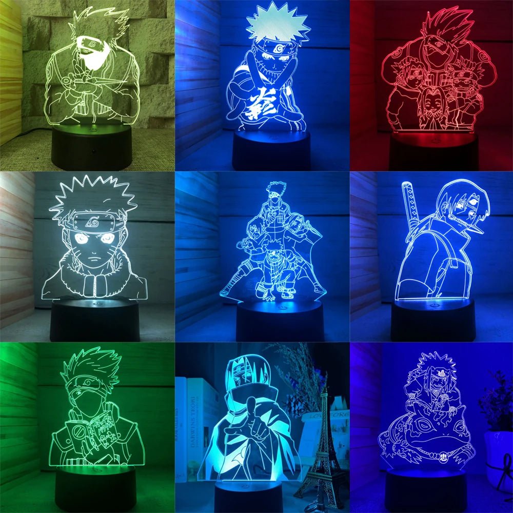 Anime Naruto 3D LED 7 / 16 couleurs