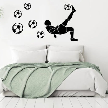 Autocollant mural - football 42x25cm