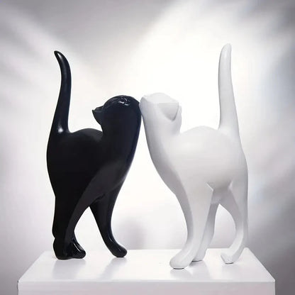 Statue de chat en résine