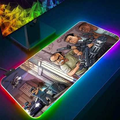 Tapis de souris - Grand Theft Auto GTA avec LED