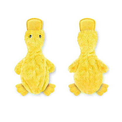 Dog Plush Sound Toys Yellow Duck Puppy Squeaky Interactive Stuffed Toys Bite Chewing Rattle Pet Supplies For Indestructible Dogs