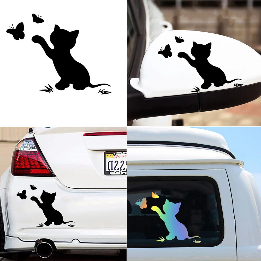 Autocollant de voiture - chat