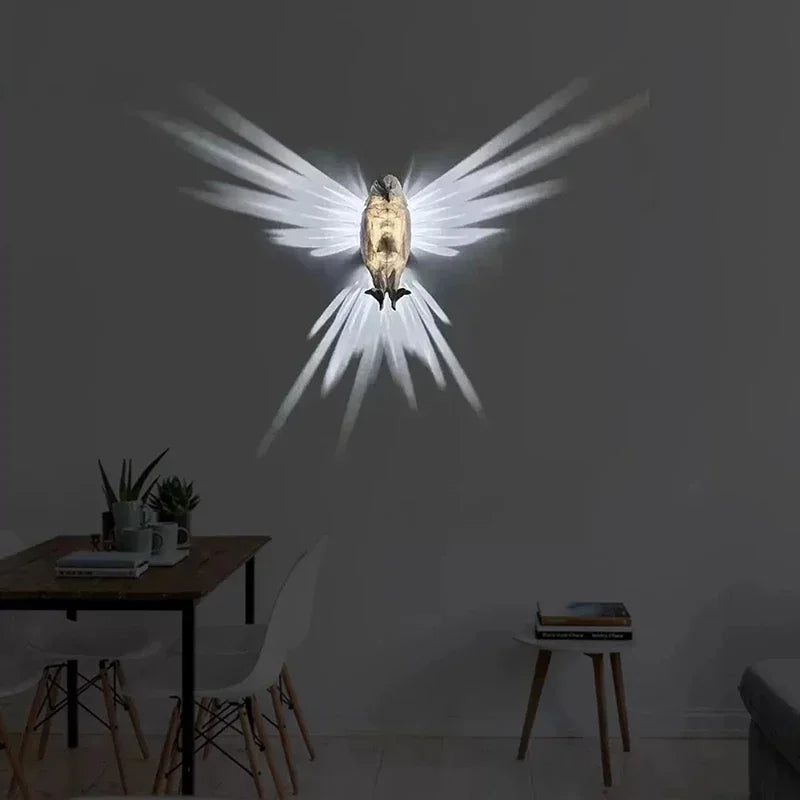 Lampe murale créative - aigle / hibou