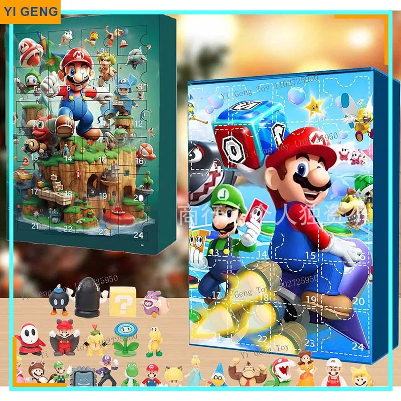 Calendrier de Noël Avent de 24 Figurines Mario