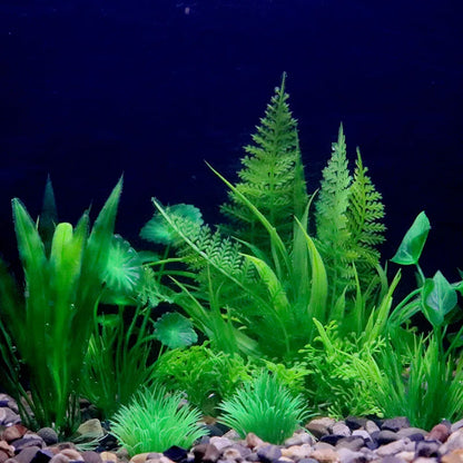 Plantes artificielles en plastique pour aquarium