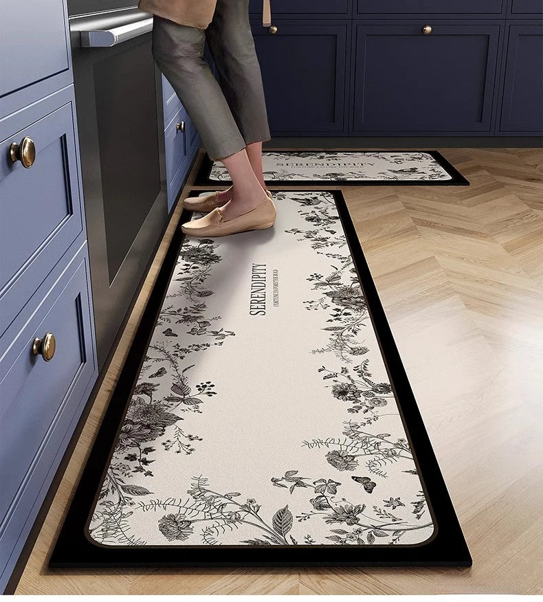 Tapis de sol de cuisine en PVC antidérapant et absorbant