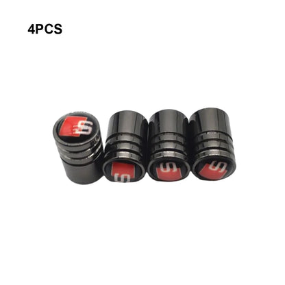 Lot de 4 bouchons pour valve de pneu - Audi