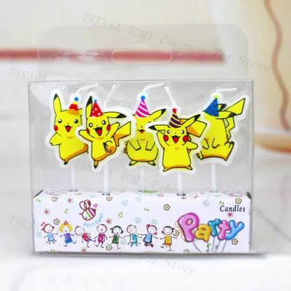 Bougies + tatouages éphémères Pikachu