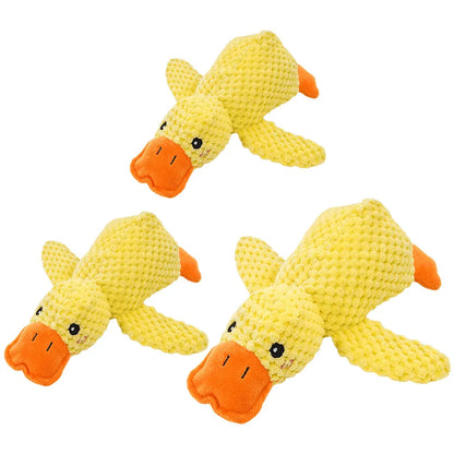 Jouet en peluche sonore en forme de canard pour chien