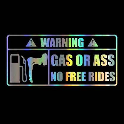 Autocollant de voiture - GAS OR ASS