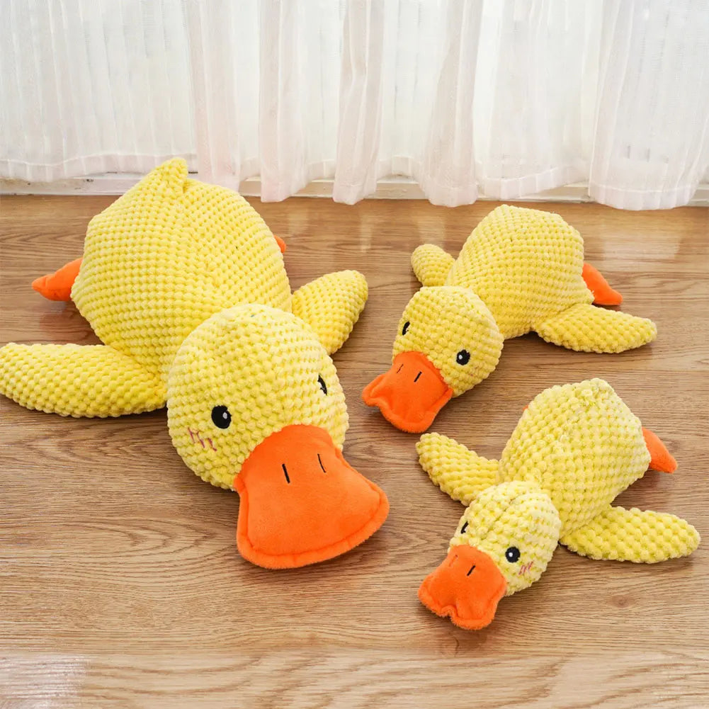 Jouet en peluche sonore en forme de canard pour chien