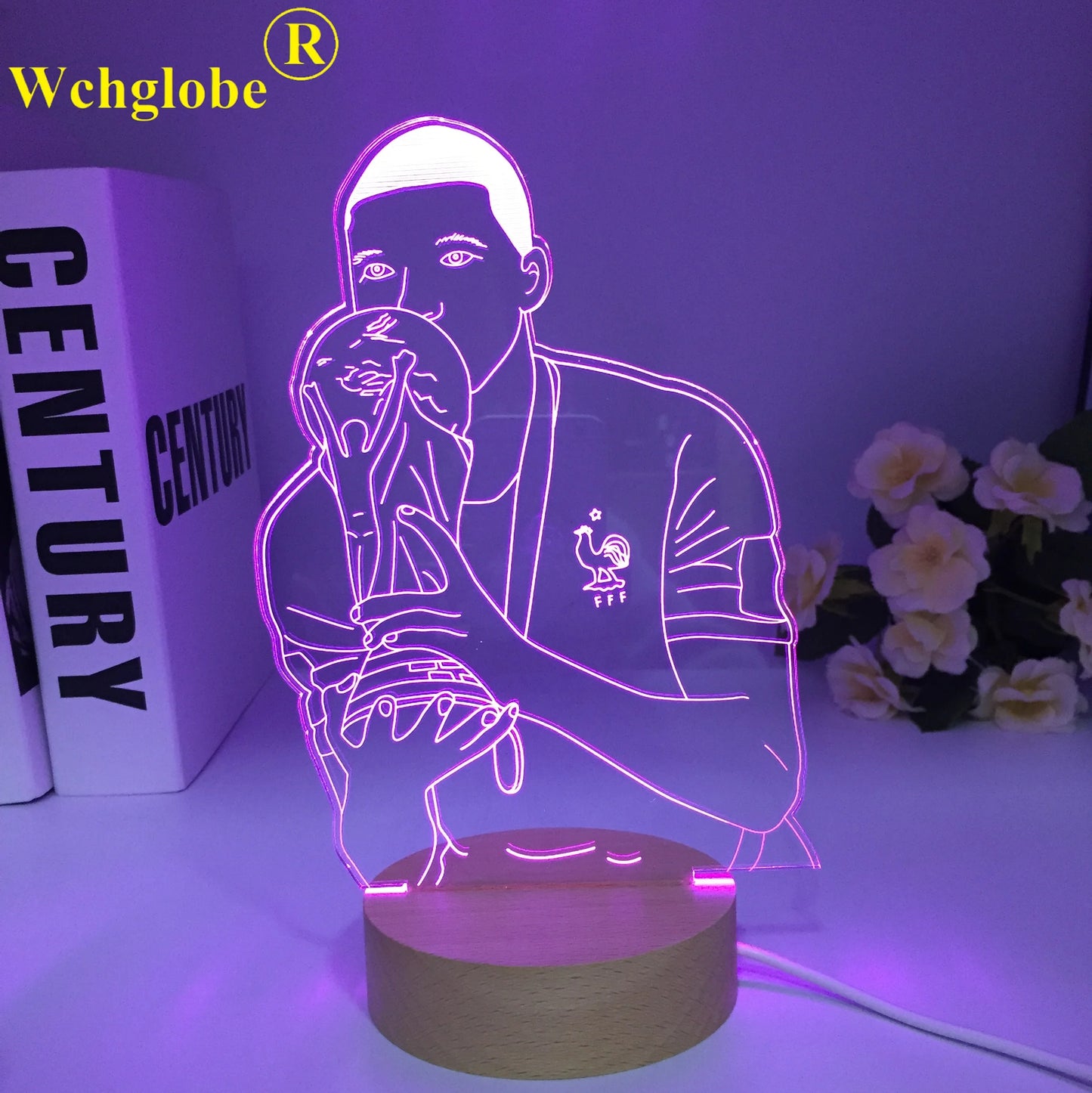 Kylian Mbappe 3D LED 7 couleurs