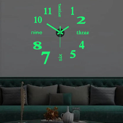 Horloge murale lumineuse