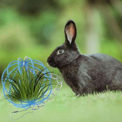 Mangeoire rond en fer pour lapins