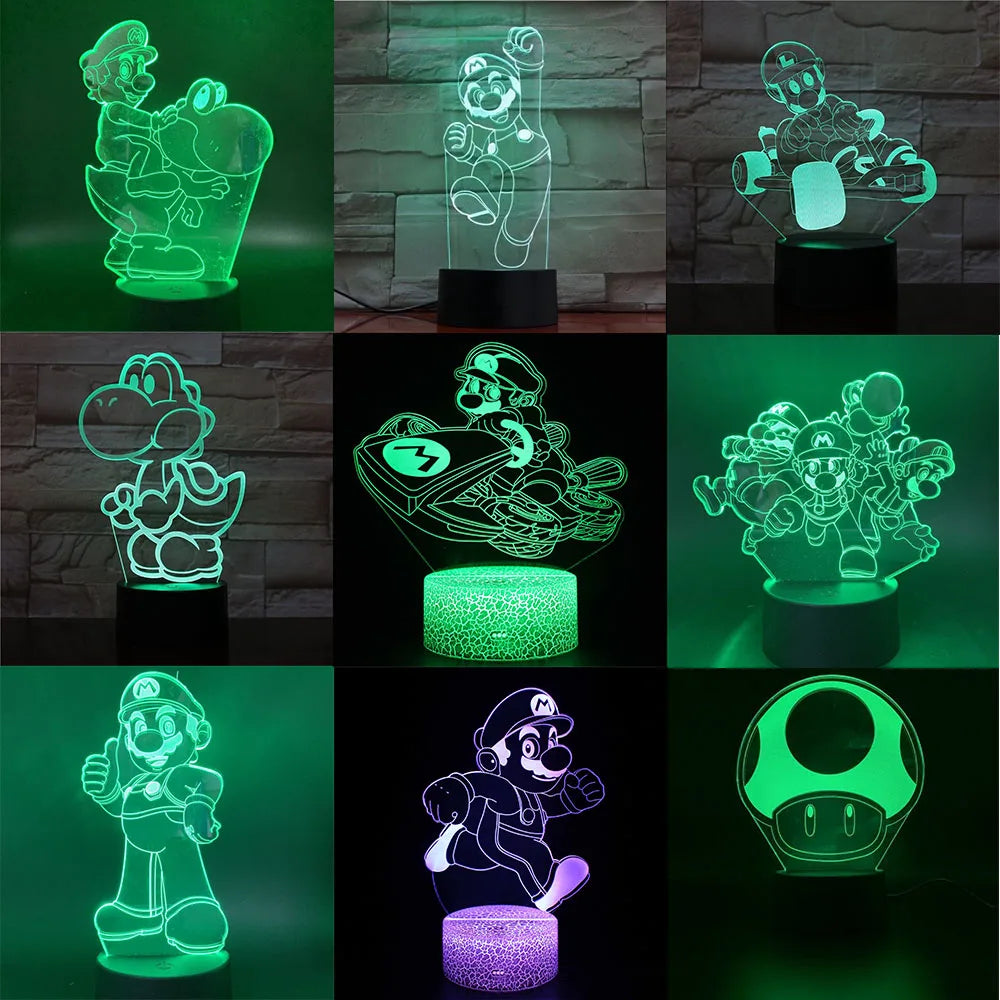 Super Mario 3D LED 7 / 16 couleurs