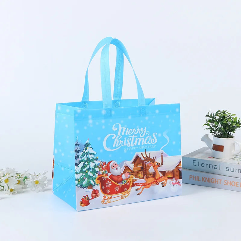 Christmas Gift Bag Santa Claus Snowman Candy Gift Packaging Bag 2024 Merry Christmas Party Home Decor Navidad Noel 2025 New Year