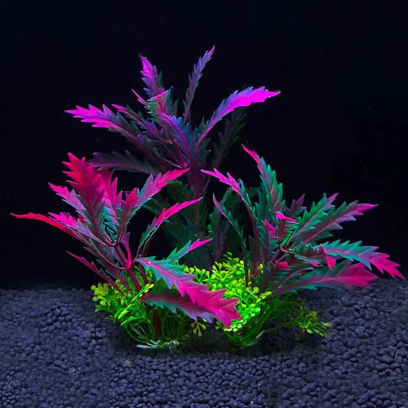 Plantes artificielles en plastique pour aquarium