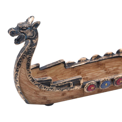 Porte-encens en bateau dragon