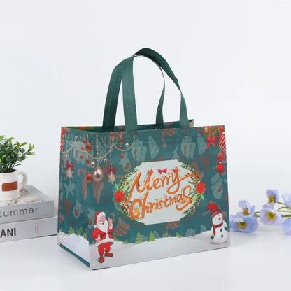 Christmas Gift Bag Santa Claus Snowman Candy Gift Packaging Bag 2024 Merry Christmas Party Home Decor Navidad Noel 2025 New Year