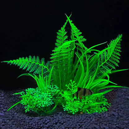 Plantes artificielles en plastique pour aquarium