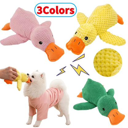 Jouet en peluche sonore en forme de canard pour chien