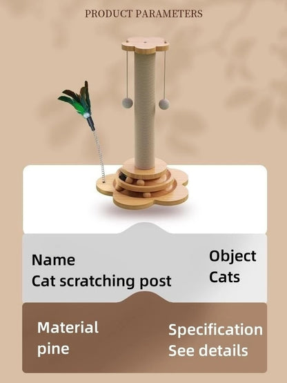 Jouet intelligent en bois massif pour chat