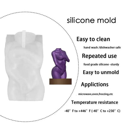 Moules en silicone en forme de corps