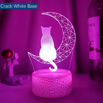 Chat 3D LED 7 / 16 couleurs