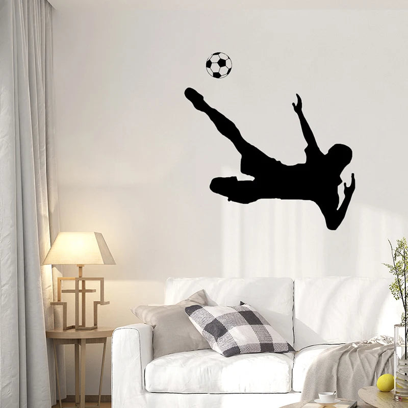 Autocollant mural - football 56x59cm