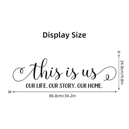 Autocollant mural "This is us" 87x25cm