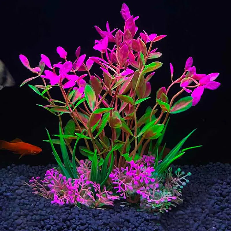 Plantes artificielles en plastique pour aquarium