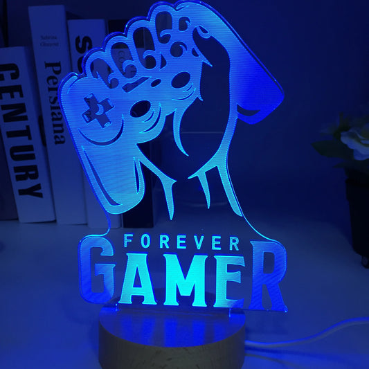 Forever Gamer 3D LED 7 couleurs