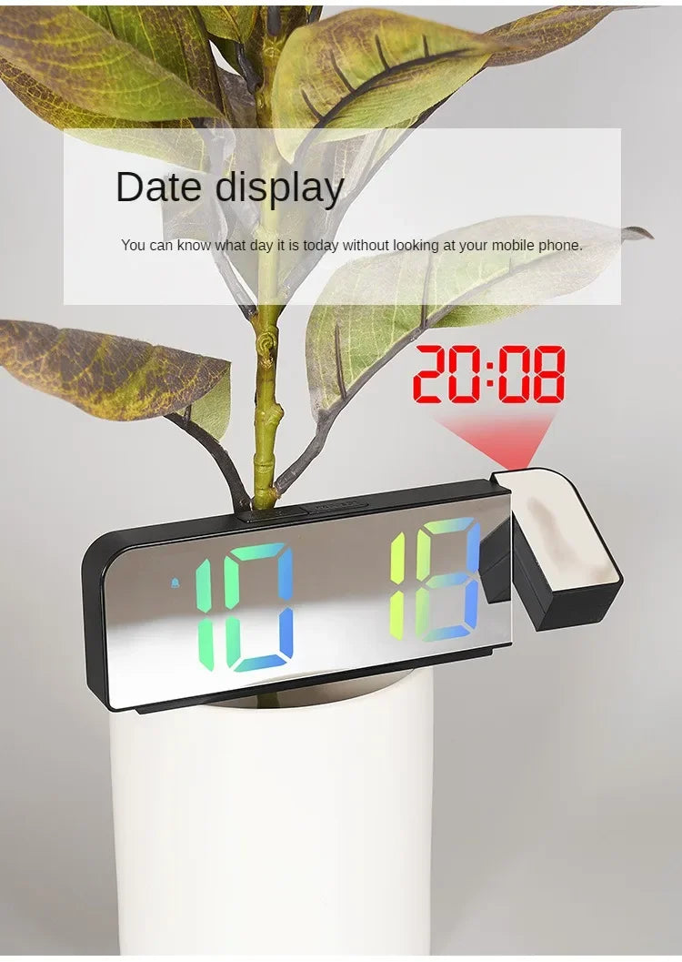 Réveil avec projection de l'heure multifonctionnel