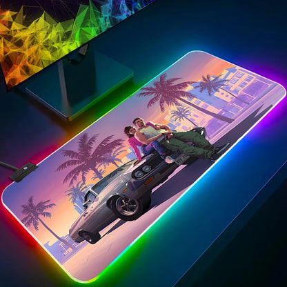 Tapis de souris - Grand Theft Auto GTA avec LED