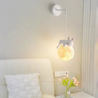 Lustre murale de chambre enfant - ours / lapin