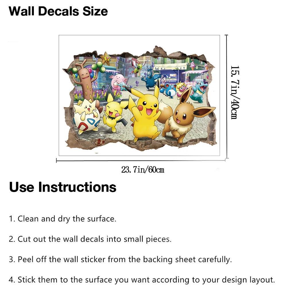 Autocollant mural - Pokémon