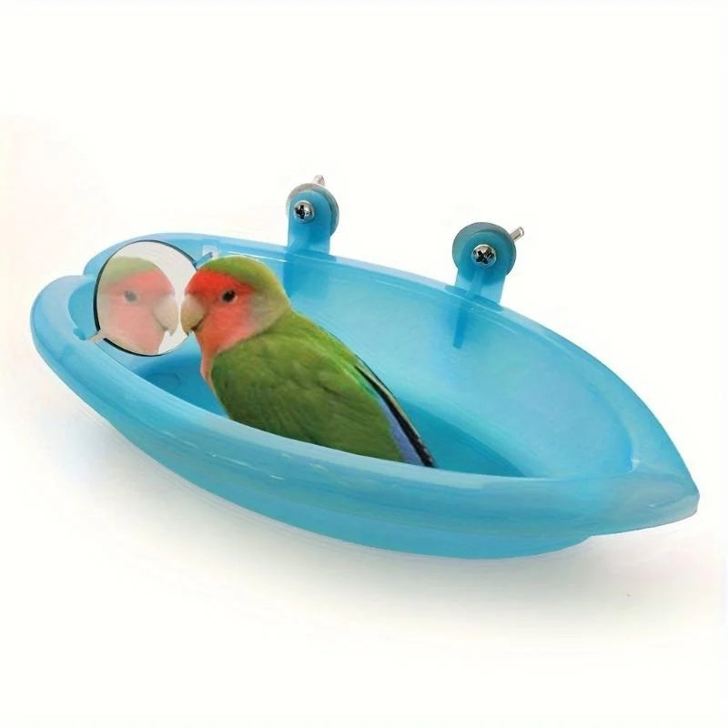 Bain pour oiseaux avec miroir 18x9.5cm