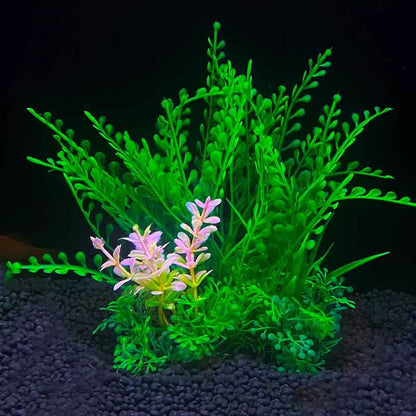 Plantes artificielles en plastique pour aquarium