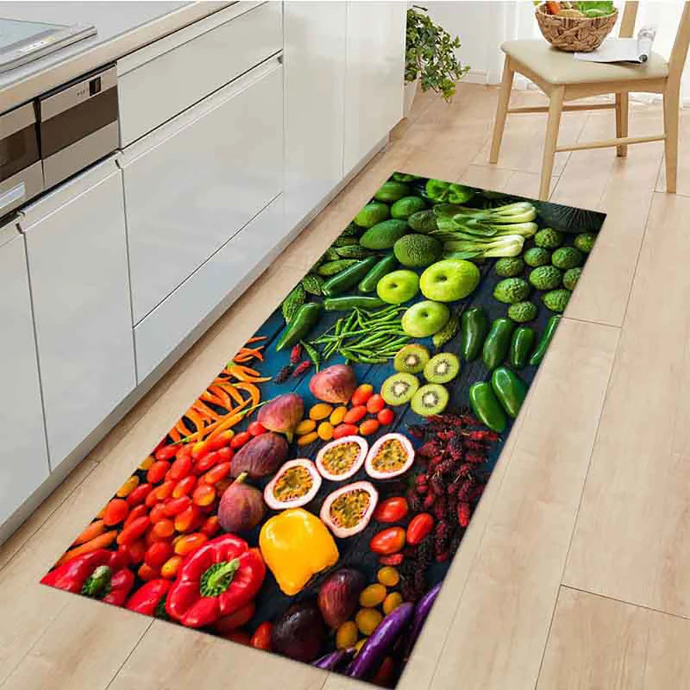 Tapis de sol de cuisine en velours antidérapant et absorbant