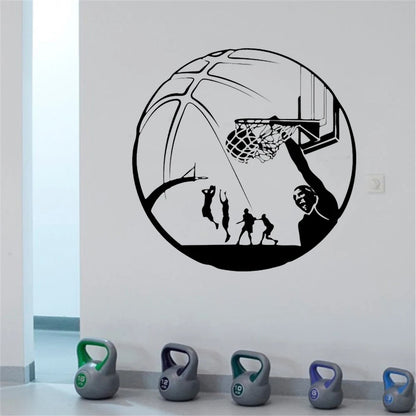 Autocollant mural - basketball 38x38cm